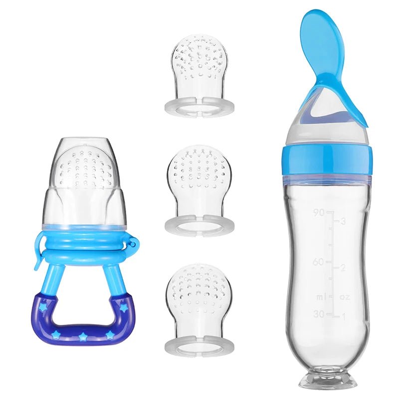Biberon avec cuillère pour nouveau - né | EASY - BOTTLE™ - bébésainetsauf
