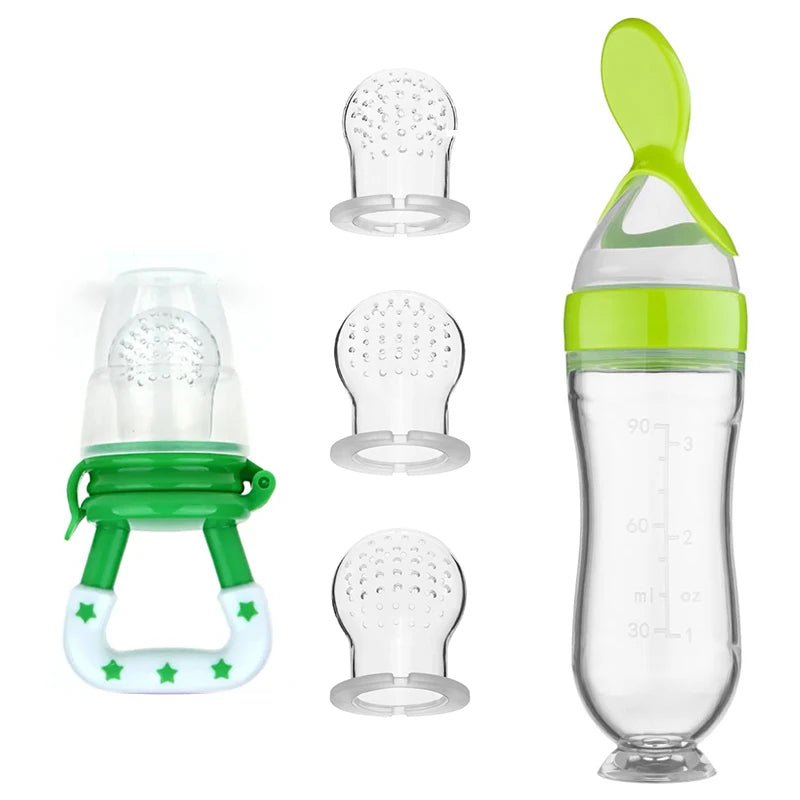 Biberon avec cuillère pour nouveau - né | EASY - BOTTLE™ - bébésainetsauf