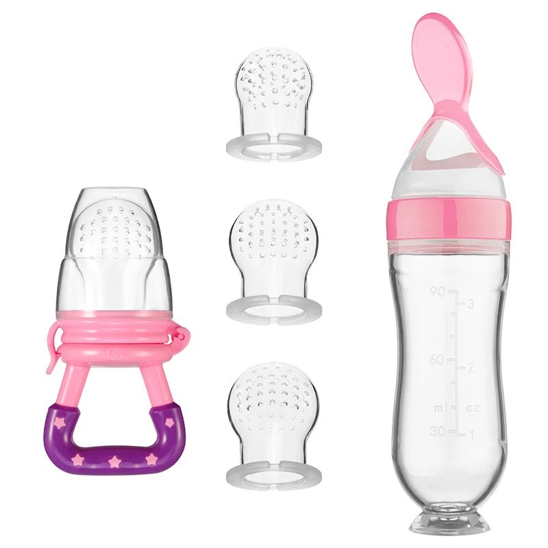 Biberon avec cuillère pour nouveau - né | EASY - BOTTLE™ - bébésainetsauf