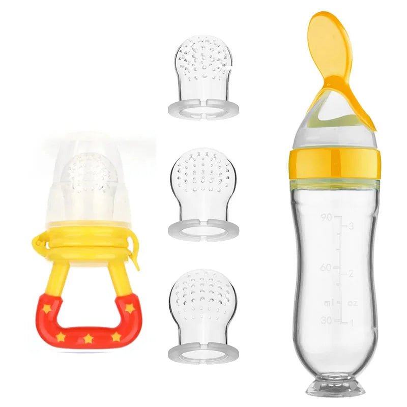 Biberon avec cuillère pour nouveau - né | EASY - BOTTLE™ - bébésainetsauf