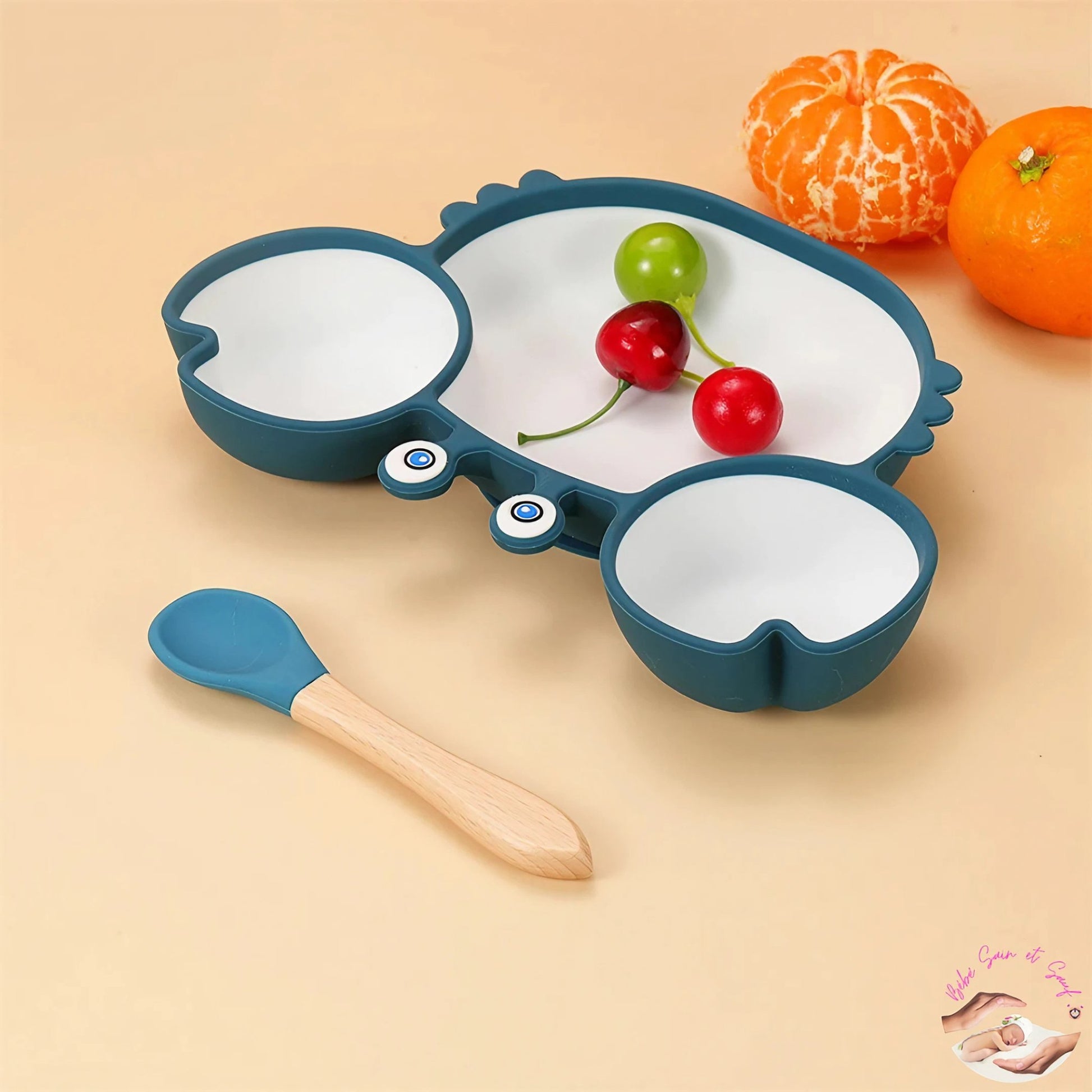 Assiette bébé ventouse | CRAB - PLATE™ - bébésainetsauf